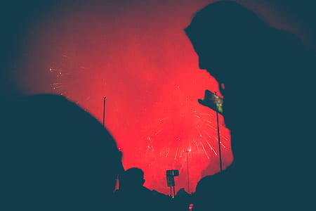 red smoke in the air thumbnail