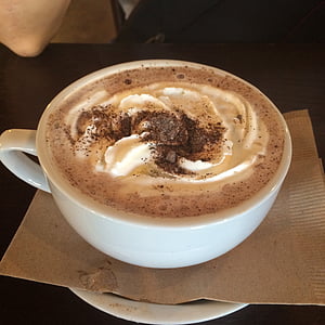 white cup with cappuccino thumbnail