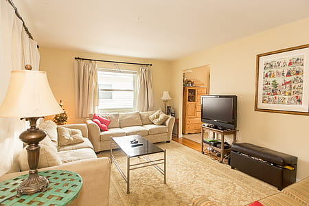 Black Flat Screen Tv Near Black Chair on Living Room thumbnail