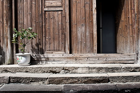 brown wooden door thumbnail