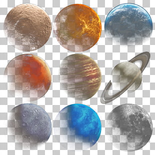 Moon Planet Universe, Nine planets, nine planets illustration PNG clipart