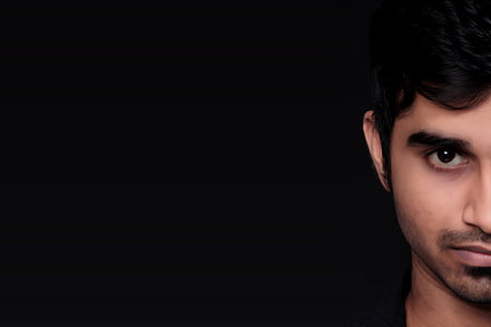 man's black hair thumbnail