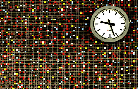 round white analog wall clock illustration thumbnail