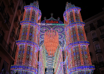 high rise building with string lights thumbnail