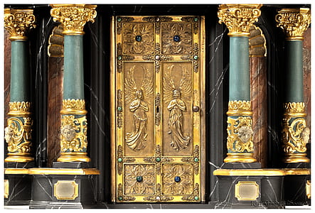 two women graphic gold-colored door thumbnail