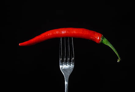 red chili stabbed with fork thumbnail