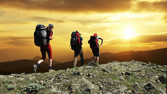three person on top of mountain thumbnail