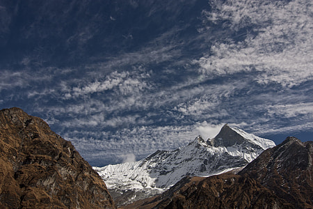 mountains covered with snow thumbnail