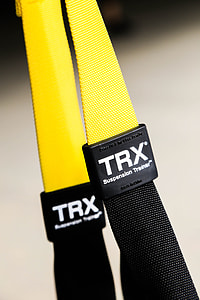 black and yellow TRX suspension trainers thumbnail
