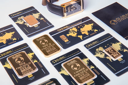 Global 1 ounce fine gold bar thumbnail