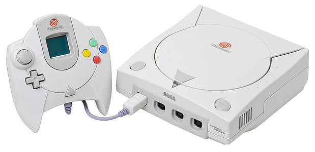 white Sega Dreamcast console with controller thumbnail