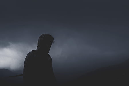 silhouette of man with hoodie thumbnail