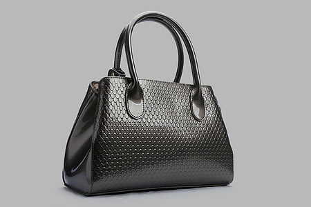 black leather handbag thumbnail