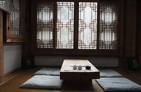 brown wooden dining table thumbnail
