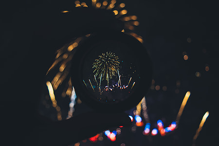 fireworks on sky at night time thumbnail