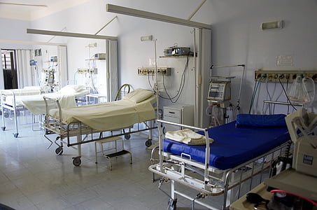 white and blue hospital beds thumbnail
