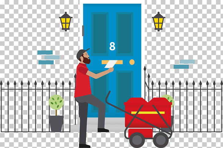 Royal Mail Door To Door Advertising Mail Delivery Deliveryman Png