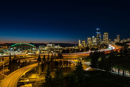 time lapse photography of city during nighttime thumbnail