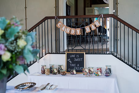 Candy Bar Hanging Decor on Railings thumbnail