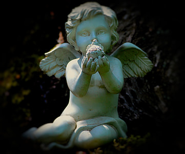 white angel concrete statue thumbnail