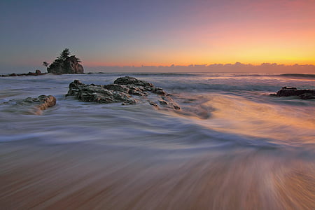 rock formation during golden hour thumbnail