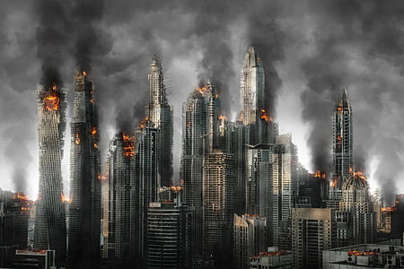 burned high-rise buildings thumbnail