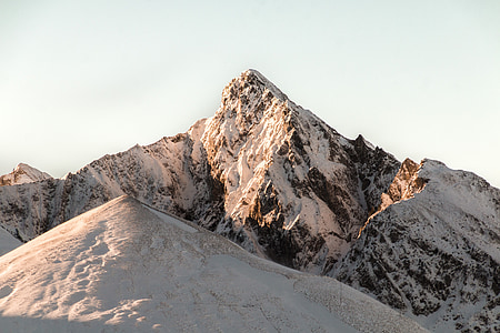 snow capped mountain at daytime thumbnail