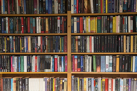 book lot at bookshelf thumbnail