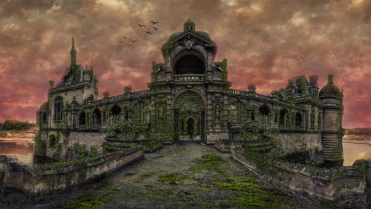 ancient gray concrete structure thumbnail