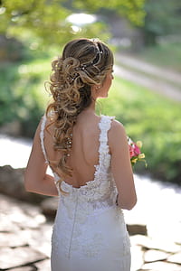 photo of woman wearing white wedding gown thumbnail