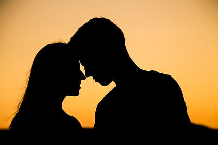 silhouette of man and woman thumbnail