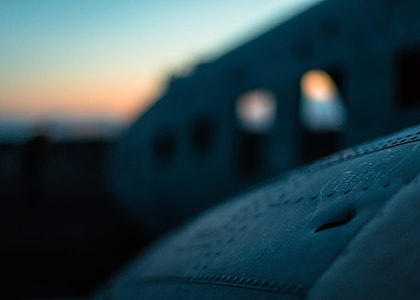 Plane, Wreck, sunset, bokeh thumbnail