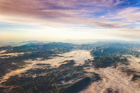 Aerial Photography Of Mountains thumbnail