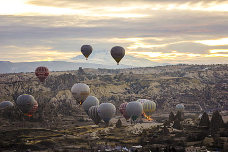assorted-color hot air ballooning in Cappadocia, Turkey during daytime thumbnail