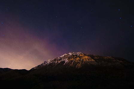 milk way under mountains thumbnail