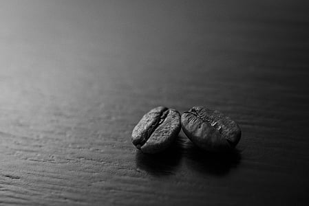 grayscale photo of coffee bean thumbnail