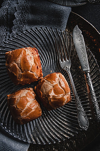 Sweet buns with cream cheese inside thumbnail