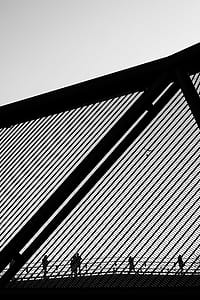low angle photography of people on bridge thumbnail