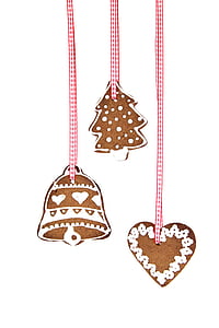 three Christmas tree hanging decors thumbnail