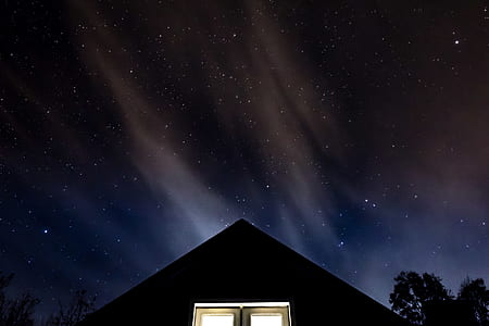 building, roof, triangle, night thumbnail