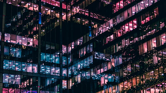 lighted high rise building thumbnail