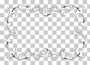 Ornament Classic , Vintage Border Frame Transparent Background, white and black floral artwork frame PNG clipart
