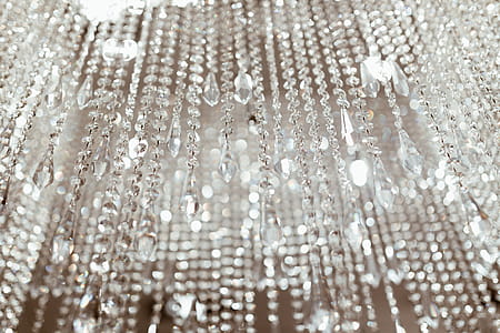 Close up of crystal chandelier thumbnail