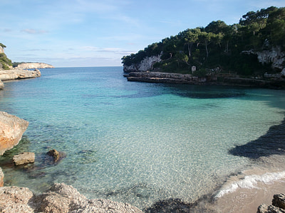 long-angle photography of sea and mountain thumbnail