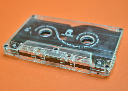 black and clear cassette tape thumbnail
