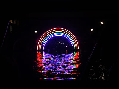 arch rainbow neon lights thumbnail