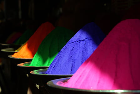 colorful, colourful, holipulver, colored powder thumbnail