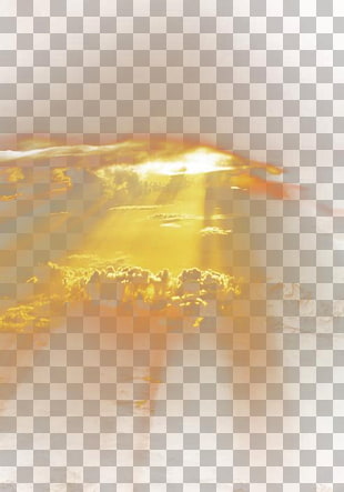 Sunlight Sky Yellow Floor , Sunlight effect, sun rays through clouds PNG clipart