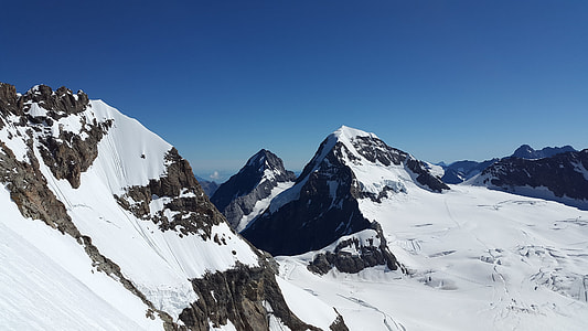 mountains covered with snow thumbnail