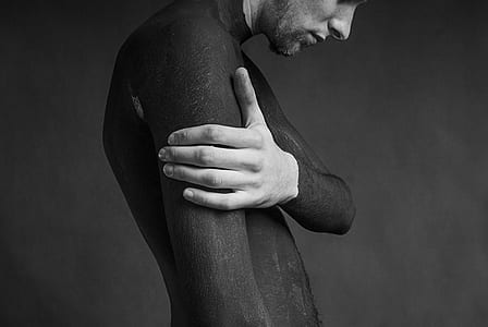 grayscale photo of man thumbnail